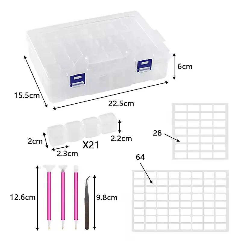 Sparkly Selections Diamond Painting Storage Box with 84 Compartments