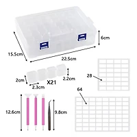 Sparkly Selections Diamond Painting Storage Box with 84 Compartments 