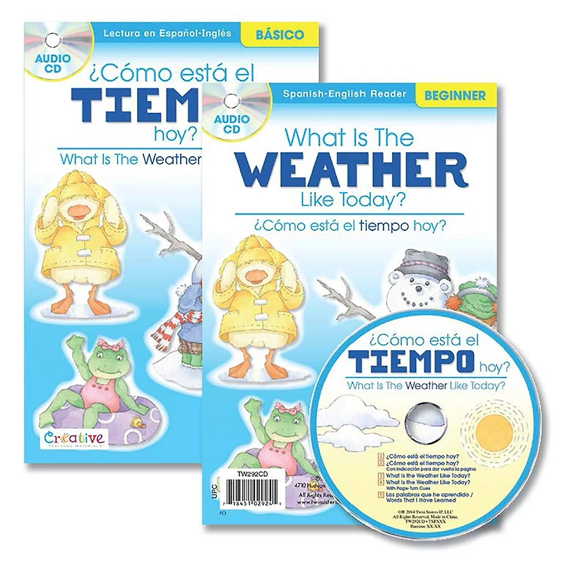 Spanish-English Readers with audio CD bundle set