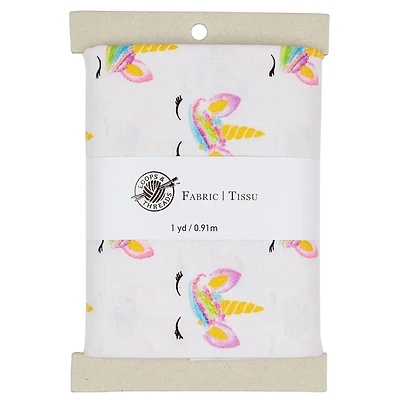 White Unicorn Cotton Fabric Bundle by Loops & Threads™