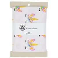White Unicorn Cotton Fabric Bundle by Loops & Threads™