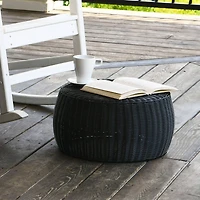 Household Essentials 9" Woven Storage Ottoman