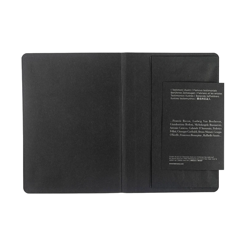 Fabriano® EcoQua Plus A5 Lined Gray Fabric-Bound Notebook
