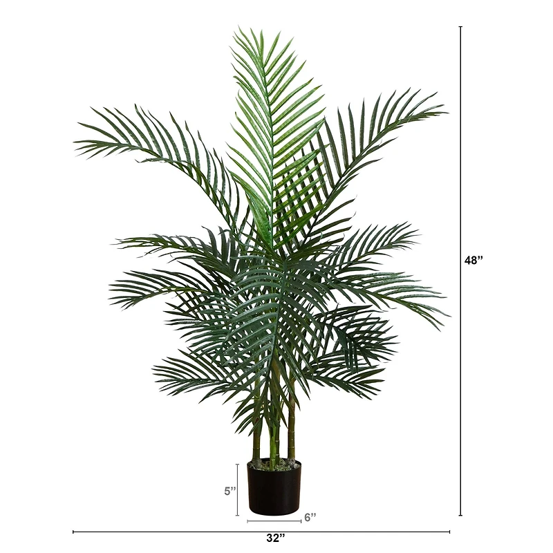 4ft. Potted UV Resistant Areca Palm Tree