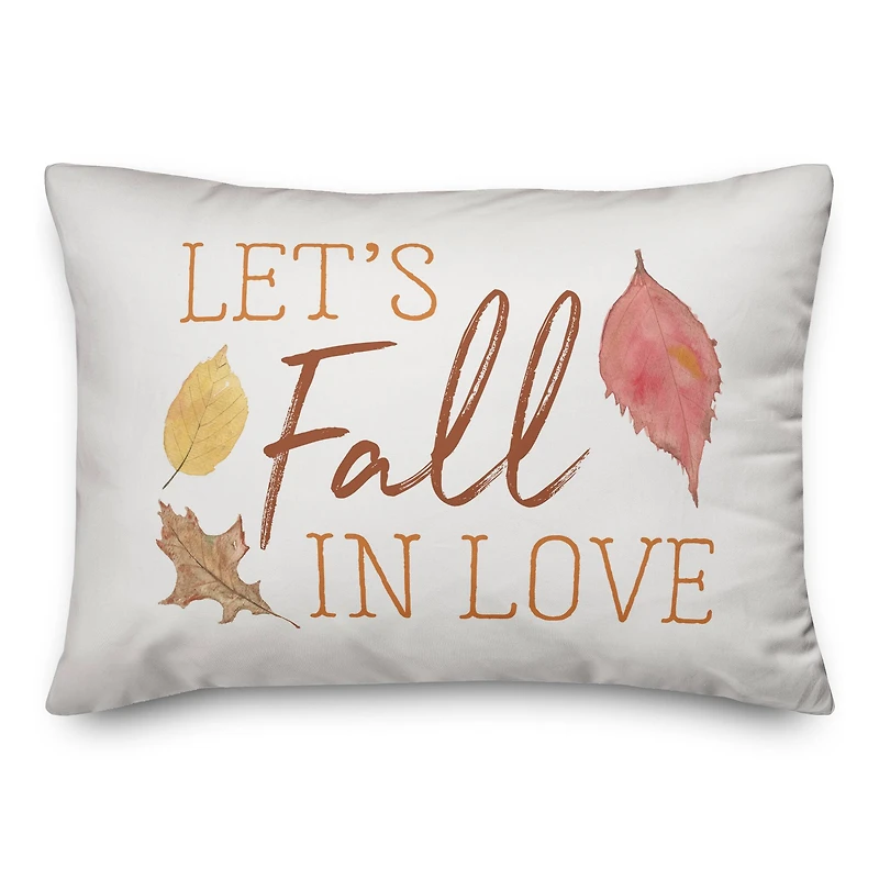Let's Fall In Love Throw Pillow