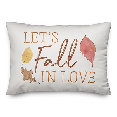 Let's Fall In Love Throw Pillow