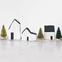 Hello Honey® Black & White Stoneware LED House Décor Set