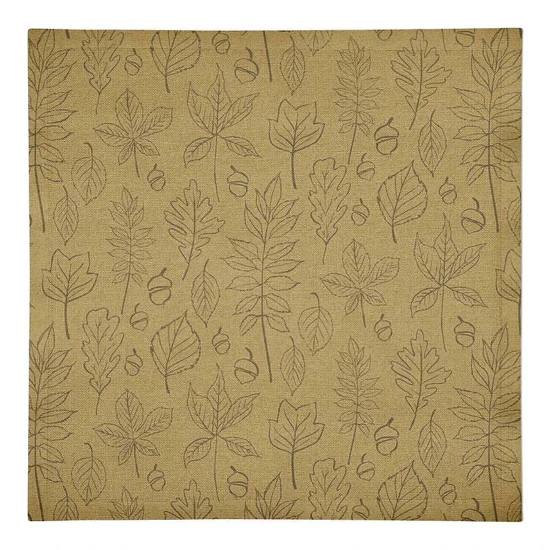 Leaf Pattern Cotton Twill Napkin