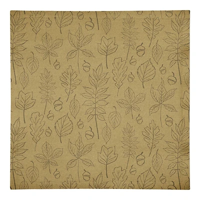 Leaf Pattern Cotton Twill Napkin