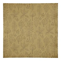 Leaf Pattern Cotton Twill Napkin