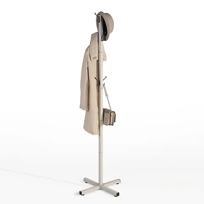 SunnyPoint White Coat Stand with 12 Hooks