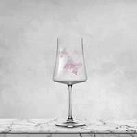 JoyJolt® 21oz. Meadow Butterfly Crystal Red Wine Glasses Set, 2ct.