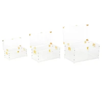 Clear & Gold Acrylic Trunk Set