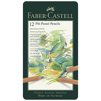 Faber-Castel Pitt 12 Color Pastel Pencil Set