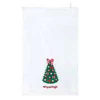 Tree with Bow Tea Towel by Makery™