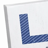 Love Hanukkah Blues 12x12 Canvas Wall Art