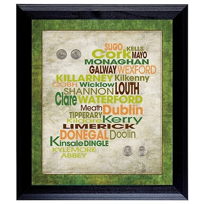 Luck of the Irish Wall Frame with Coins