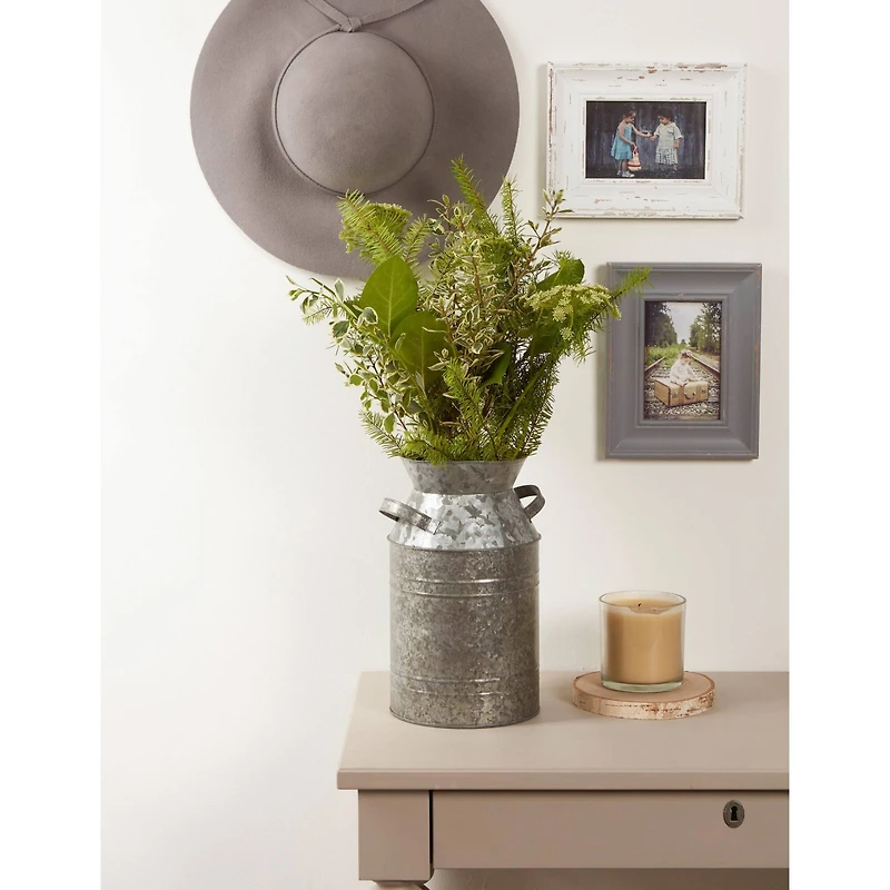 DII® 11" Galvanized Metal Farmhouse Milk Can