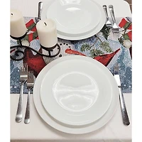 Wizardi 13.75" x 67" Joyful Snowmen Christmas Table Runner
