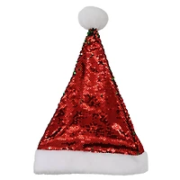 Red & Green Flip Sequin Santa Hat by Celebrate It™