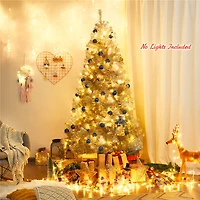 7.5ft. Unlit Silver Tinsel Artificial Christmas Tree