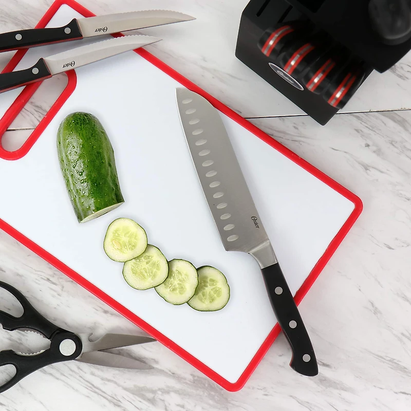 Oster Durbin 14-Piece Stainless Steel Cutlery Set with Block