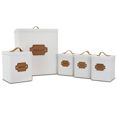 MegaChef Kitchen Food Storage & Organization 5-Piece Canister Set