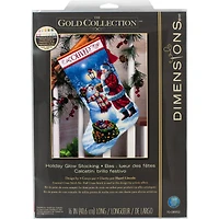 Dimensions® Gold Collection® Holiday Glow Stocking Counted Cross Stitch Kit