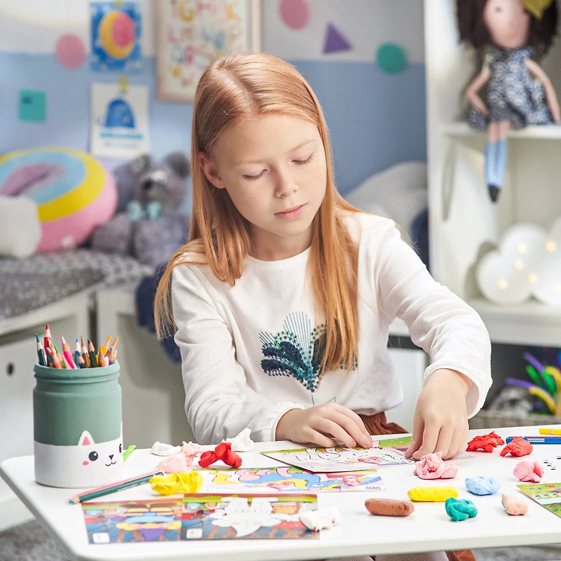 Arteza® Kids Magical Creatures Clay By Numbers Kit, 57 pcs