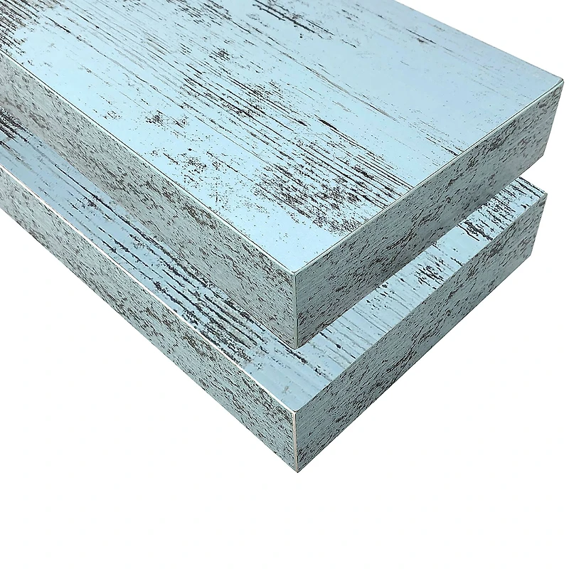 Sorbus Floating Faux Wood Shelf