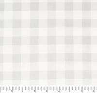 SINGER Christmas Grey Plaid Cotton Fabric