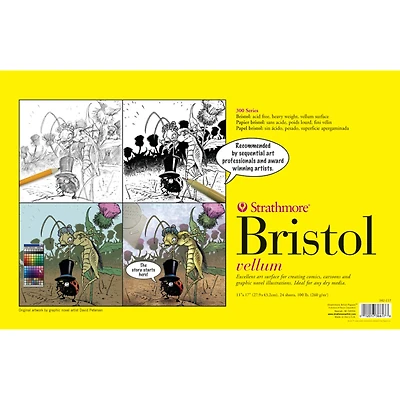 Strathmore® Sequential Art Bristol Vellum Paper Pad, 300 Series