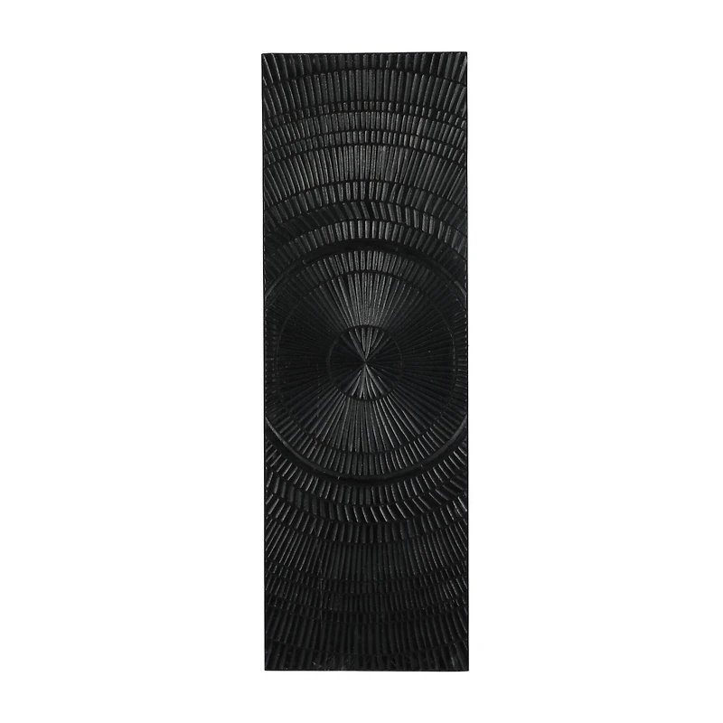 Black Radial Geometric Wall Décor