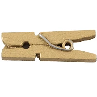 JAM Paper 7/8" Gold Wood Clothespins, 100ct.