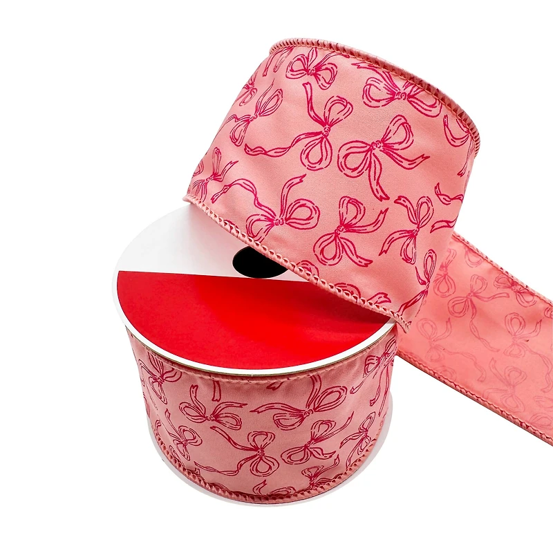 2.5" x 20ft. Holly Jolly Bows Wired Ribbon by Celebrate It®