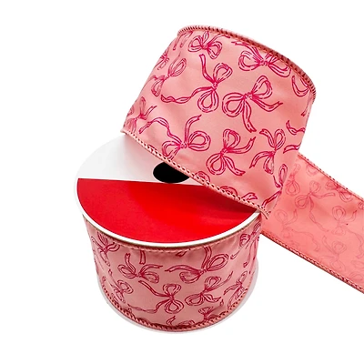2.5" x 20ft. Holly Jolly Bows Wired Ribbon by Celebrate It®