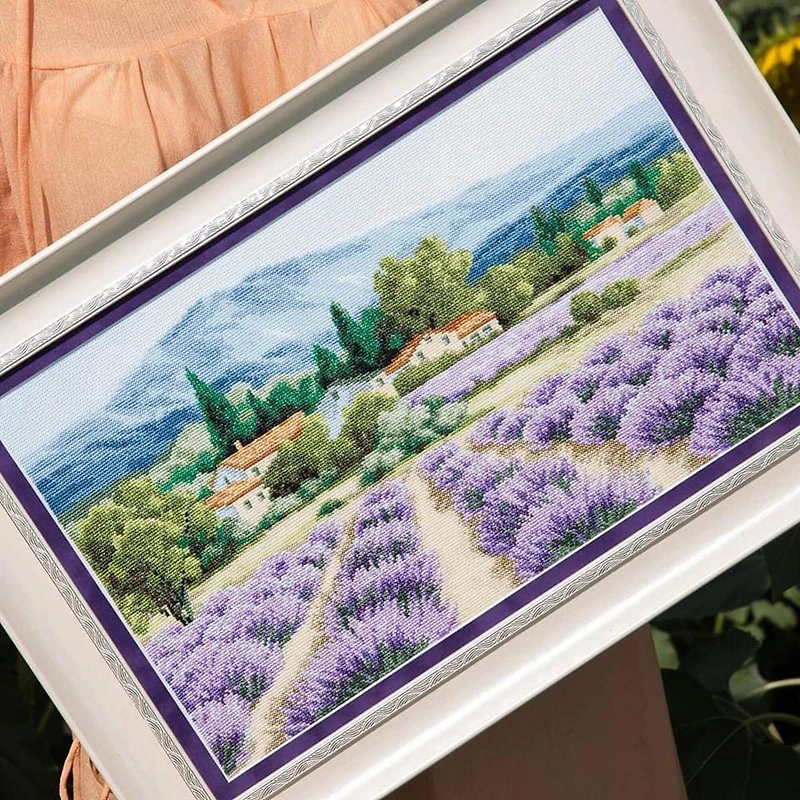 Charivna Mit Cross Stitch Kit Mountain Lavender