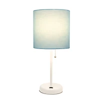 LimeLights White Base Lamp with USB Charging Port