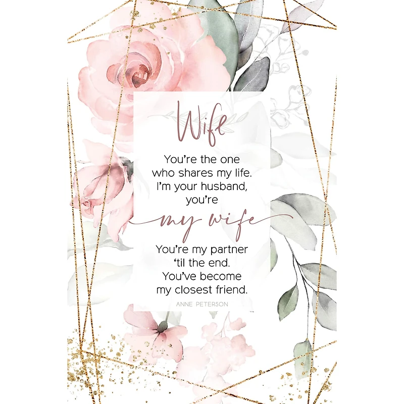 Wife Inspirational Wood Plaque