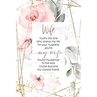 Wife Inspirational Wood Plaque