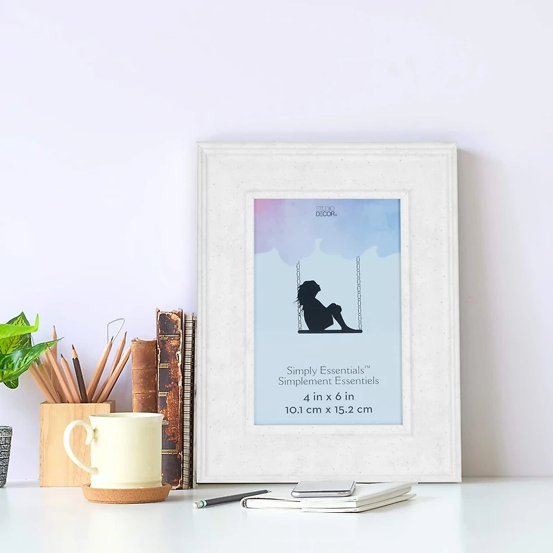 12 Pack: White Marbling 4" x 6" Frame, Simply Essentials™ by Studio Décor®