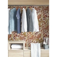 Caroline et Bettina Amber Feuilles Peel & Stick Wallpaper