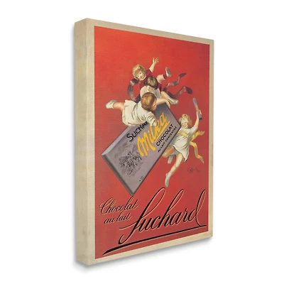 Stupell Industries Chocolat au Lait Vintage European Advertisement Canvas Wall Art