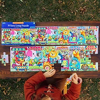 eeBoo Alphabet Train 36 Piece Very Long Puzzle with Poster