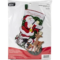 Bucilla Santa's Choir Practice Felt Stocking Kit