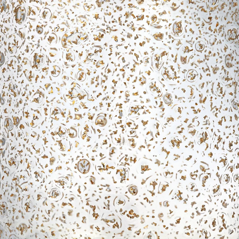 Hello Honey® 12oz. Stemmed Gold-Flecked Clear Drinking Glass