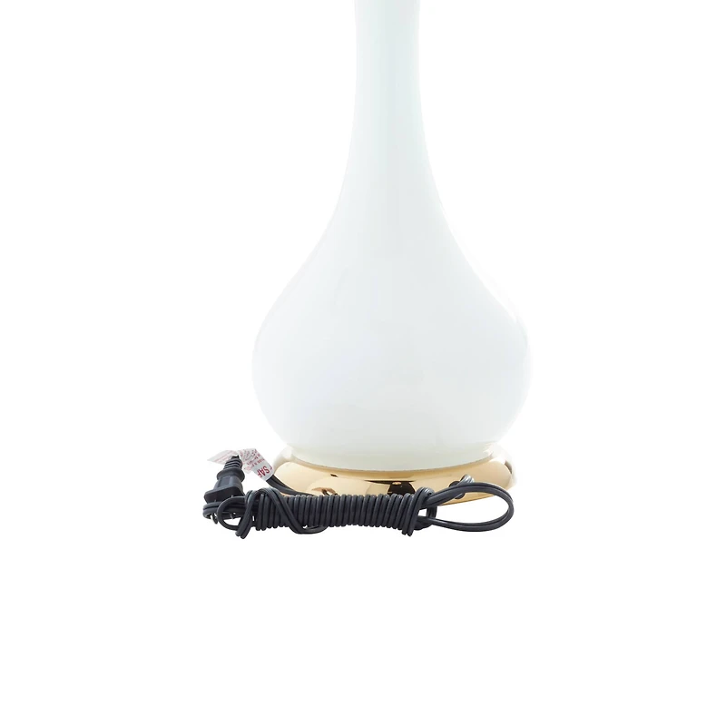 Set of 2 Gold Metal Traditional Table Lamp, 29" x 13" x 13"