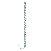 7.5" Oil Slick Curb Charm Bracelet by Bead Landing™