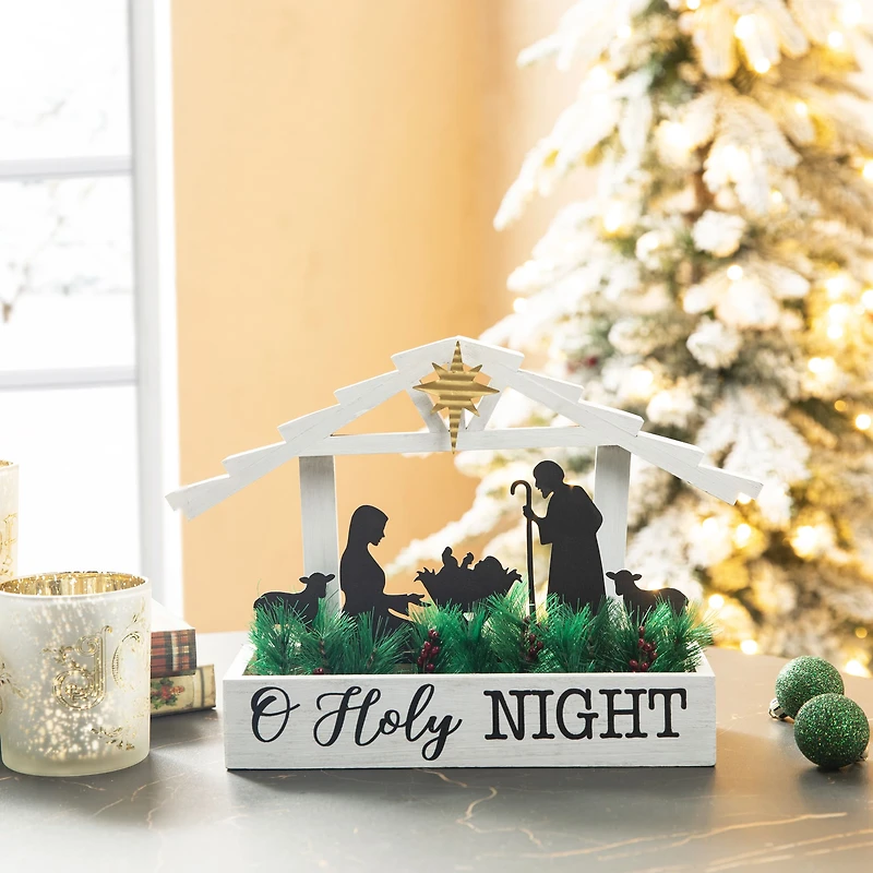 Glitzhome® 9.7" Nativity Table Décor