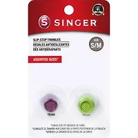 SINGER® Metallic Small & Medium Slip-Stop Thimble Set